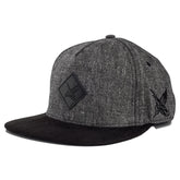 Blackskies Bliss Vol. II Snapback Cap Unisex Baseball Cap Black Grey Suede Suede